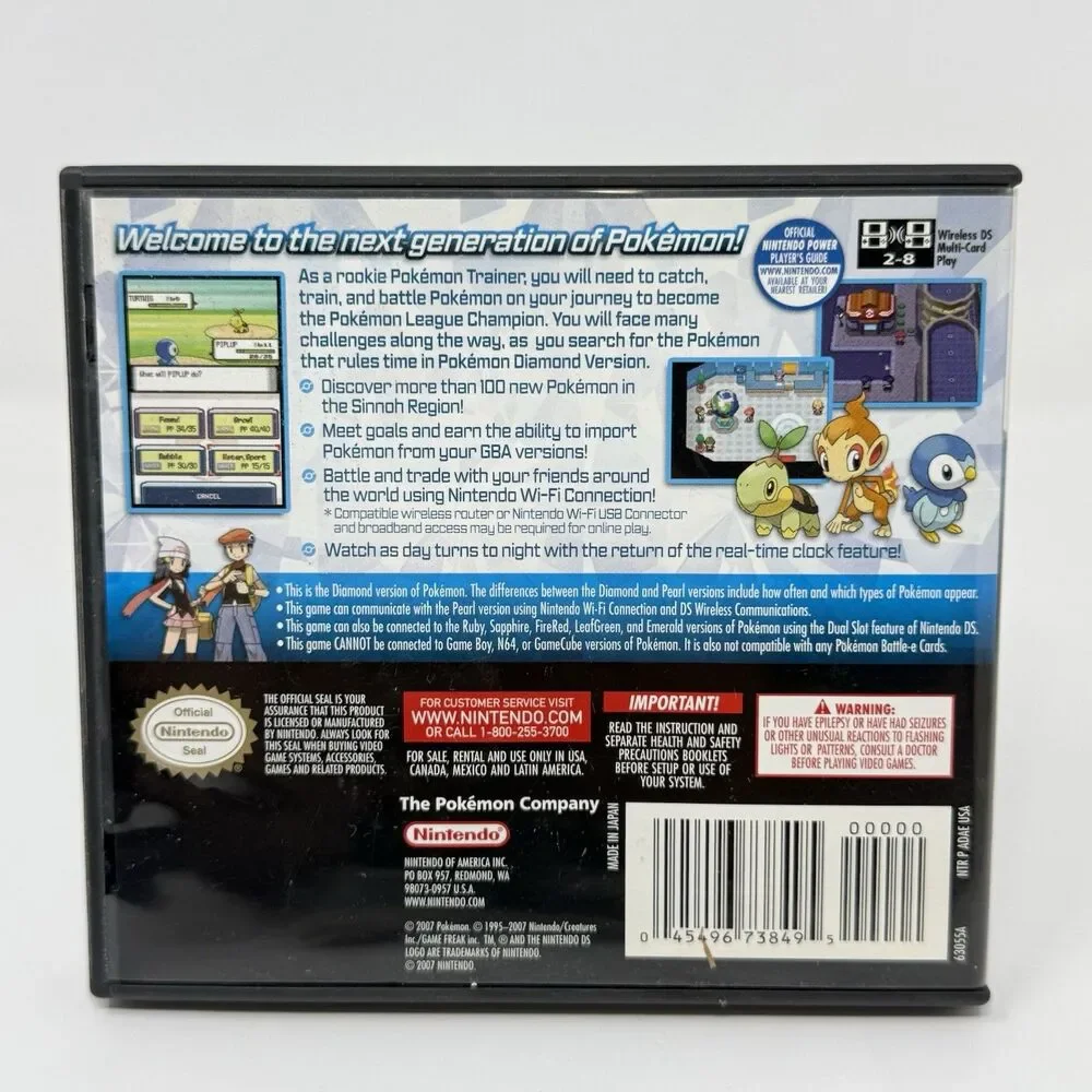 Pokemon Diamond Version Nintendo DS Case Only No Manual No Game OEM
